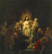 REMBRANDT Harmenszoon van Rijn The Incredulity of St Thomas sg oil painting reproduction
